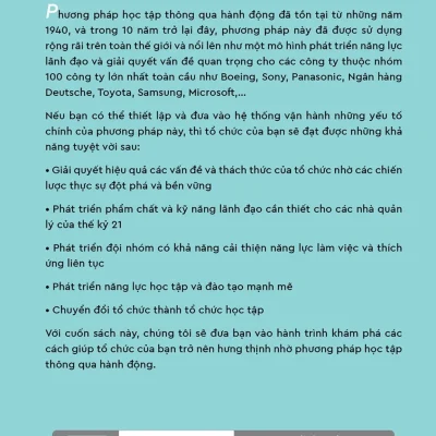 học từ hành Động chiến lược thực tiễn Để phát triển Đội ngũ và chuyển hoá tổ chức choon seng ng, michael marquardt, peter cauwelier, shannon banks