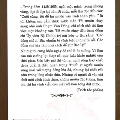 di sản hồ chí minh bác hồ viết di chúc hồi ký của vũ kỳ