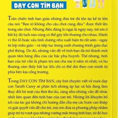 dạy con tìm bạn giải mã mê cung tình bạn của con trẻ tanith carey