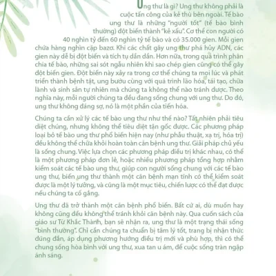 sống chung với ung thư từ khắc thành