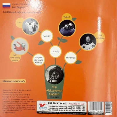 tuyển tập truyện tranh danh nhân thế giới yuri gagarin người Đầu tiên bay vào vũ trụ yu ri kim