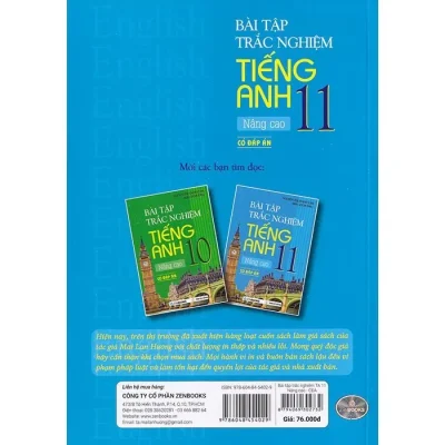 bài tập trắc nghiệm tiếng anh 11 nâng cao (có Đáp Án) mai lan hương, nguyễn thị thanh tâm