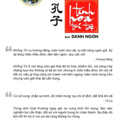 khổng tử tinh hoa trí tuệ qua danh ngôn hoàng nha phương