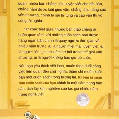 không ai quan tâm cuốn sách của bạn khúc cẩm huyên