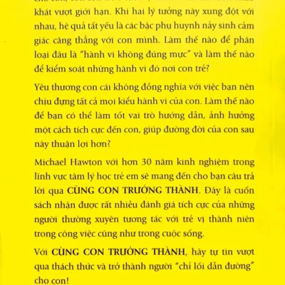 nuôi dạy con tuổi vị thành niên cùng con trưởng thành michael hawton
