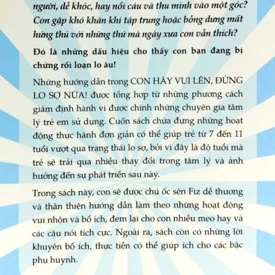 xây dựng lòng tự tin cho trẻ 7 11 tuổi con hãy vui lên, Đừng lo sợ nữa poppy o'neill