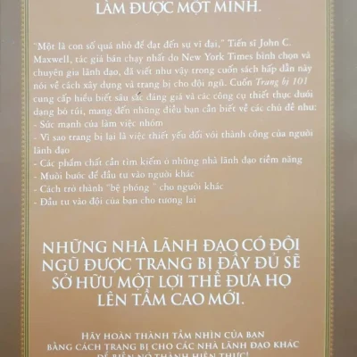 trang bị 101 những Điều nhà lãnh Đạo cần biết john c. maxwell