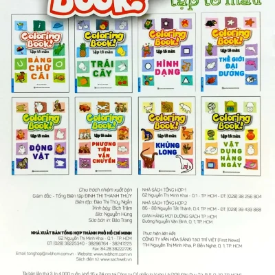coloring book tập tô màu bảng chữ cái irst news