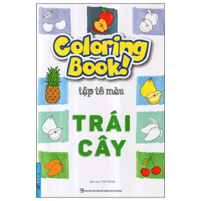 coloring book tập tô màu trái cây first news
