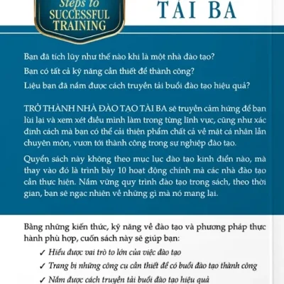 10 bước thực hành trở thành nhà Đào tạo tài ba elaine biech