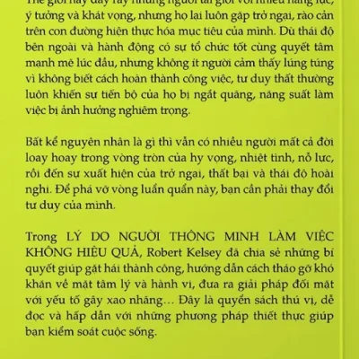 lý do người thông minh làm việc không hiệu quả? robert kelsey