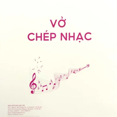 vở chép nhạc 40 trang (bìa hồng) minh nhật