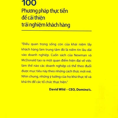 100 phương pháp thực tiễn Để cải thiện trải nghiệm khách hàng martin newman, malcolm mcdonald