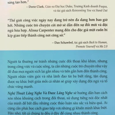 nghệ thuật lắng nghe và Được lắng nghe alissa carpenter