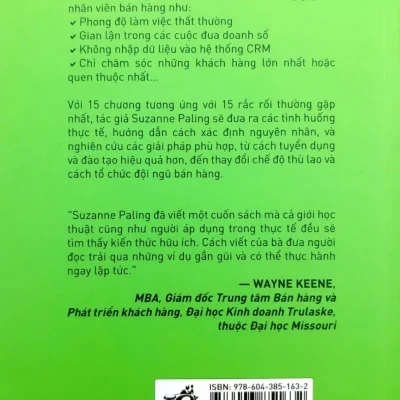 cẩm nang cho thủ lĩnh bán hàng gỡ rối quản lý, xử trí nhân viên khó nhằn và tối Đa doanh số suzanne m. paling