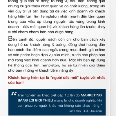 marketing bằng lời giới thiệu tim templeton