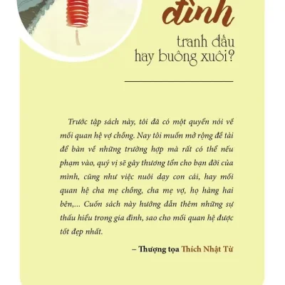 gia Đình tranh Đấu hay buông xuôi? thích nhật từ