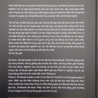 tâm lý học & Đời sống (bìa cứng) richard j. gerrig , philip g. zimbardo