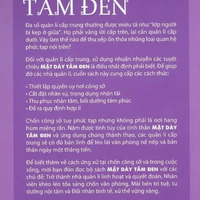 mặt dày tâm Đen trở thành nhà quản lí linh hoạt và quyết Đoán trung thực