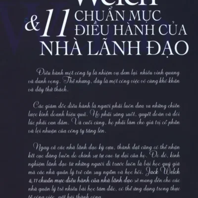 jack welch & 11 chuẩn mực Điều hành của nhà lãnh Đạo lam minh