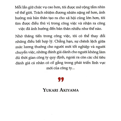 phụ nữ thông minh không ngại thăng tiến yukari akiyama