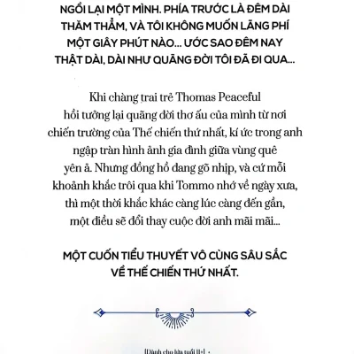 binh nhì peaceful (giải thưởng văn học blue peter) michael morpurgo
