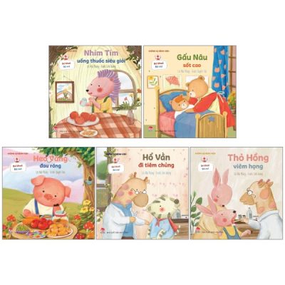 Bé Khỏe Bé Vui - Không Sợ Bệnh Viện (Bộ 5 Cuốn) - Mai Phùng, Quyên Thái
