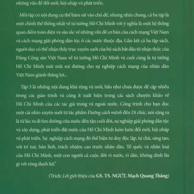 nghiên cứu hồ chí minh một số công trình tuyển chọn tập 3: Đổi mới hội nhập phát triển (bìa cứng) pgs. ts. bùi Đình phong