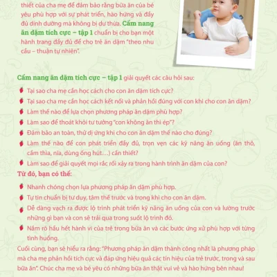 cẩm nang Ăn dặm tích cực tập 1 hương Đỗ, mai chi