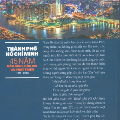 thành phố hồ chí minh 45 năm hòa bình, hòa vui và phát triển (1975 2020) hà minh hồng, trần nam tiến
