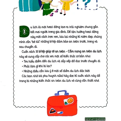 15 bí kíp giúp tớ an toàn cẩm nang an toàn du lịch khải minh, khải nguyên, Đan lê