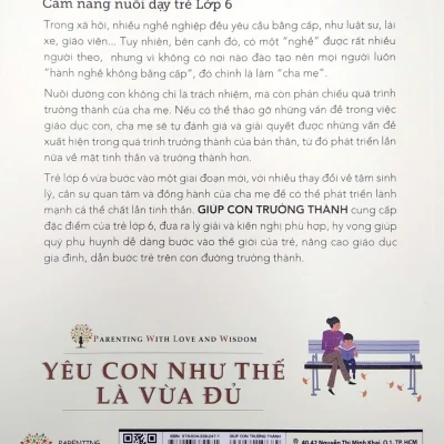 yêu con như thế là vừa Đủ giúp con trưởng thành (cẩm nang nuôi dạy trẻ lớp 6) chu vĩnh tân, tôn văn hiểu, lưu tú anh