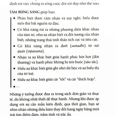 tâm bừng sáng hướng dẫn Đơn giản về thiền phật giáo ajahn sumano bhikkhu