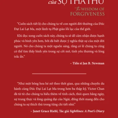 trí tuệ của sự tha thứ the wisdom of forgiveness victor chan , Đức Đạt lai lạt ma