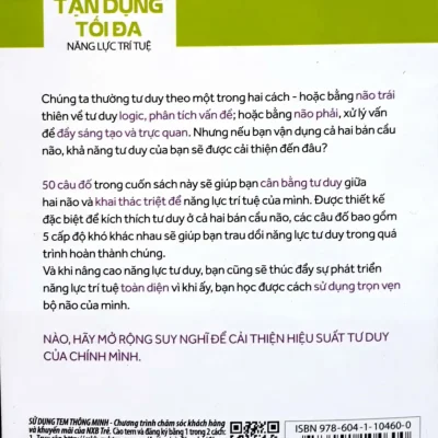 tư duy Đúng cách 50 câu Đố cân bằng não trái não phải giúp bạn phát triển kĩ năng tư duy charles phillips