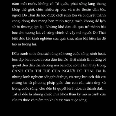 cánh cửa trí tuệ của người do thái lý quế Đông
