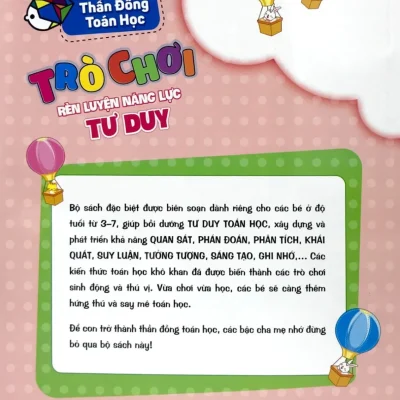 tủ sách thần Đồng toán học trò chơi rèn luyện năng lực tư duy (3 4 tuổi) hà thu quang