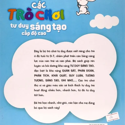 phát triển não trái não phải các trò chơi tư duy sáng tạo cấp Độ cao (5 7 tuổi) hà thu quang