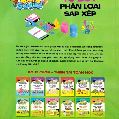thiên tài toán học (5 6 tuổi) phát triển tư duy phân loại sắp xếp hà thu quang