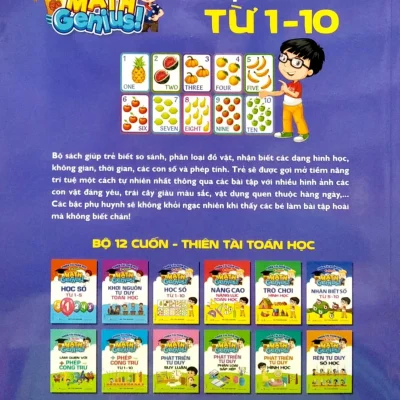 thiên tài toán học (4 5 tuổi) học số từ 1 10 hà thu quang