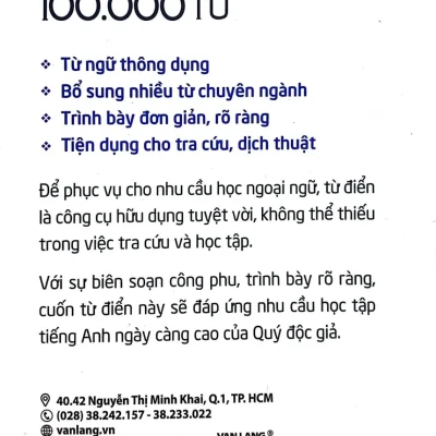 từ Điển anh việt 100.000 từ việt fame