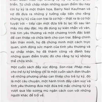 son rise phép màu cho trẻ tự kỷ barry neil kaufman, raun kaufman