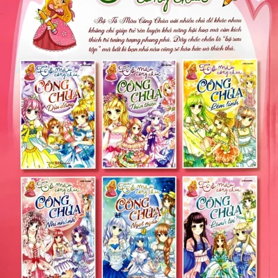 tô màu công chúa công chúa nhí nhảnh uyển phương