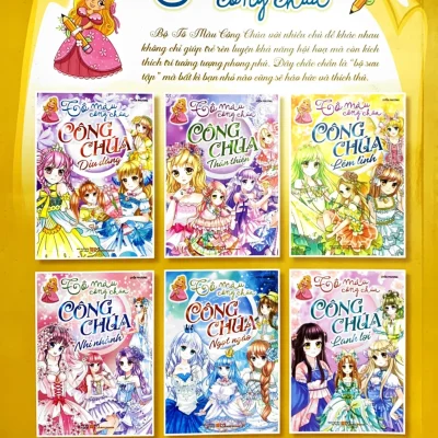 tô màu công chúa công chúa dịu dàng uyển phương