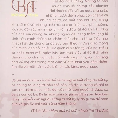 ba món quà vô giá ngô thị thu an