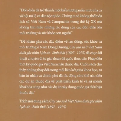 cây cao su Ở việt nam dưới góc nhìn lịch sử sinh thái (1897 1975) michitake aso