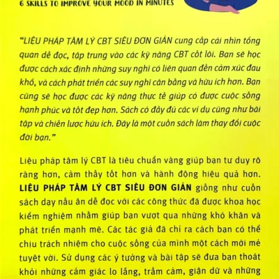 liệu pháp tâm lý ccbt siêu Đơn giản 6 kỹ thuật cải thiện tâm trạng ngay lập tức matthew mckay phd, martha davis phd