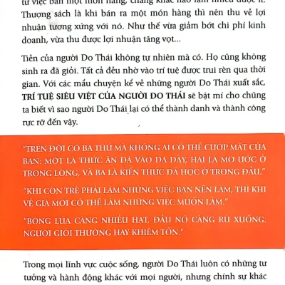 trí tuệ siêu việt của người do thái hòa thổ