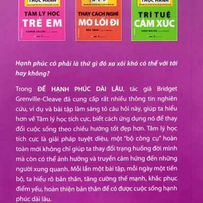 Ứng dụng tâm lý học tích cực Để hạnh phúc dài lâu bridget grenville cleave