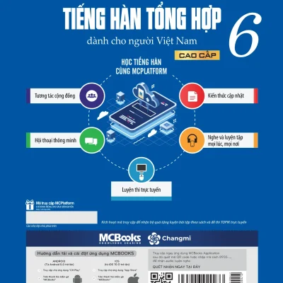 tiếng hàn tổng hợp dành cho người việt nam cao cấp 6 bản màu nhiều tác giả